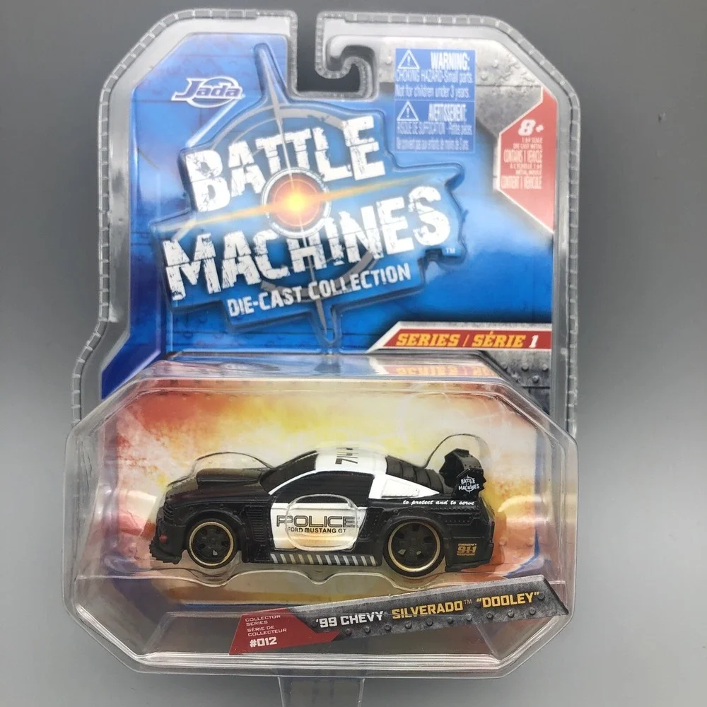 Jada Battle Machines '06 Ford Mustang GT Police Car Series 1‎ Diecast 1/64 Error